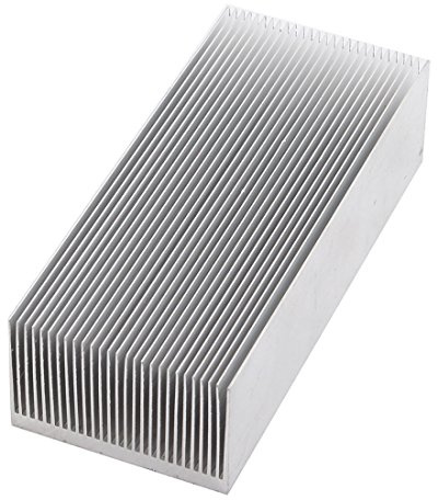 uxcell a14111400ux0256 Aluminum Heat Radiator Heatsink Cooling Fan 150x69x37mm Silver Tone