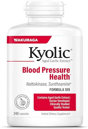 Kyolic Aged Garlic Extract Formula 109, Blood Pressure Health*, 240 Capsules