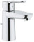 Grohe 23802000 - Bau Edge Grifo De Lavabo Con Barra De Tracción, Vaciador Automático, Sistema De Ahorra De Agua, Plata, S