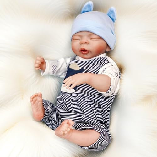 Aniiyy Reborn Babypuppe, weicher Körper, aus gewichtetem Stoff, 50 cm, für Mädchen ab 3 Jahren