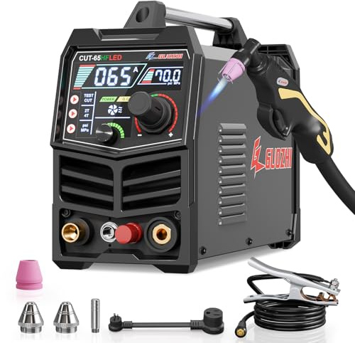 GZ GUOZHI plasmaskärare 65 Amp hög frekvens icke-beröringsbåge digital skärm DC inverterare 110/220 V dubbel spänning blowback plasma skärmaskin CUT-65HFLED