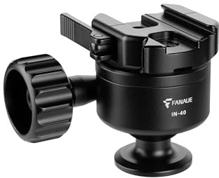 FANAUE Low Profile Ball Head 40mm, Arca Swiss RRS Compatible Quick Release Plate Ballhead for DSLR Tripod & Monopod