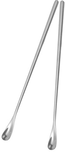 Healifty Lot de 2 Cuillères à Nourrir pour Reptiles en Acier Inoxydable, 19 Cm, Spatules Réutilisables pour Lézards et Petits Animaux, Outil D’Alimentation Pratique et Léger pour Terrarium