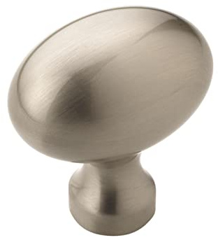 Amerock | Cabinet Knob | Satin Nickel | 1-3/8 inch (35 mm) Length | Vaile | 10 Pack | Drawer Knob | Cabinet Hardware