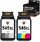 COCCINK Druckerpatronen für Canon 545XL 546XL für Canon TR4650 4651 MG2450 MG2400 MG2500 MG2555 iP2850 iP2855 MG2950 MG2950S MG2955 MX495 Drucker (1 Schwarz 1 Farbe)