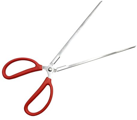 Aquarium Futterpinzette 38cm schwarz Edelstahl Pinzette mit Anti-Carbon-Beschichtung gegen Rost Lange Reptilien Futterpinzette für Pflanzen Eidechsen Spinnen Schlangen (15 in)