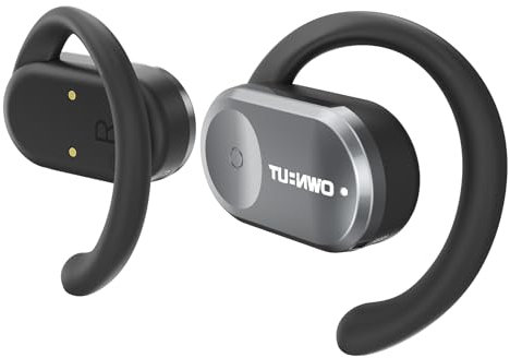 Ownhut Écouteurs Intra-Auriculaires Ouverts Bluetooth 5.3, contrôle Tactile, écouteurs de Sport sans Fil