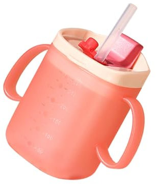 Syengery Gobelets pour bébé, gobelet d'eau pour bébé - Gobelet bébé en paille avec anse 280 ml | Bouteille d'eau anti-fuite, tasse à boire pour bébés, patients handicapés, femmes enceintes