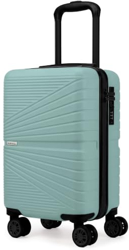 unycos - Maleta Underseat Rígida 20 L, 40 x 25 x 20 cm, Verde Cenizo (Lite) | Equipaje de Mano Bajo el Asiento, Formato XXS de 2 kg, Ruedas 360° Extraíbles, Asa Ajustable, Cerradura e Interior Organizado