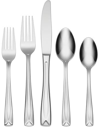 Oneida Lincoln 45-Piece 18/0 Silverware Set for 8, Flatware