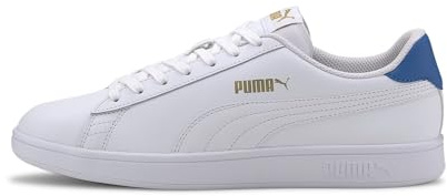PUMA Unisex Smash V2 L Baskets, Weiß White Blue Palace Team Gold, 40 EU