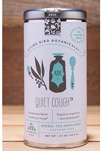 FLYING BIRD BOTANICALS, QUIET COUGH TEA, 15 COUNT