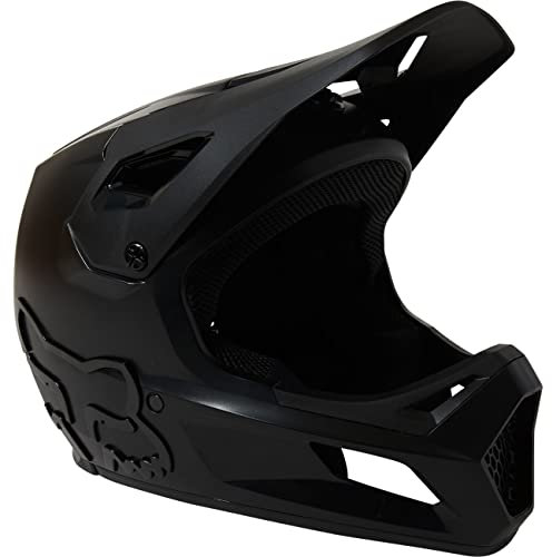 Fox Racing - Rampage, CE Helme - Jugendliche Unisex - Schutzausrüstung, Fahrradhelm, Mountainbike-Helm, MTB-Schutzhelm, Schwarz/Schwarz, YS