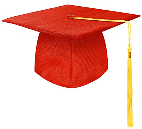 KEELYY Doktorhut Abschluss Hut Unisex, Doktorhut Graduation Cap Verstellbar Bachelor Abschluss Hut für Abschlussfeiern vom Studium, Universität, Hochschule, Abitur Absolventenhut