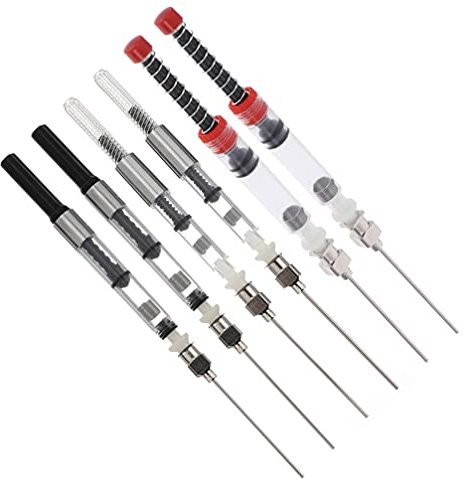 Operitacx Füllfederhalter Konverter 6Er Set Für Europäische Füller 3.4 Mm Und 2.6 Mm Durchmesser Tintenfüllhilfe Praktisches Zubehör Bürobedarf