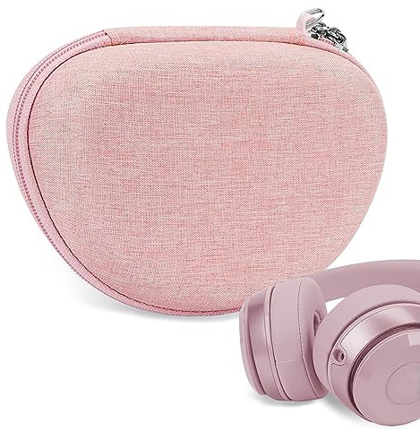 GEEKRIA NOVA Étui rigide de rechange avec rangement pour câbles compatible avec Beats Studio Pro, Solo3, Solo2, SoloHD (rose)