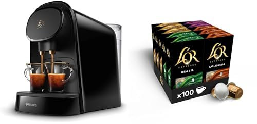 Philips L'Or Barista Original, Machine à café à Capsules, Noir & Assortiment L'Or 100 capsules Origines
