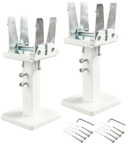 2Pcs Radiator Brackets, Adjustable Column Radiator Feet, Steel Panel Radiator Floor Bracket Supports, Radiator Floor Mounting Feet Kit