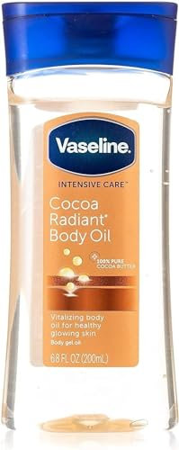 Vaseline Essential Moisture Radiant Kakao-Körperöl mit reiner Kakaobutter, 200 ml