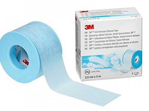 3M hypoallergenes Silikonband, Rolle, 5 m x 2,5 cm