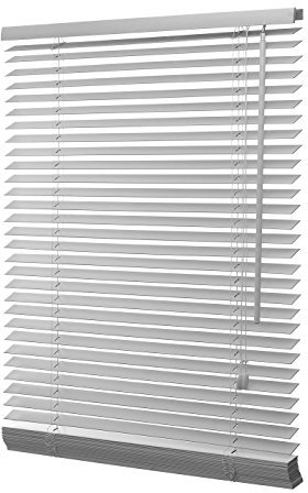 Ventanara® Holzjalousie 35mm GRAU Holz Jalousie Jalousette Echtholz inkl. Montageset 70 x 130 cm