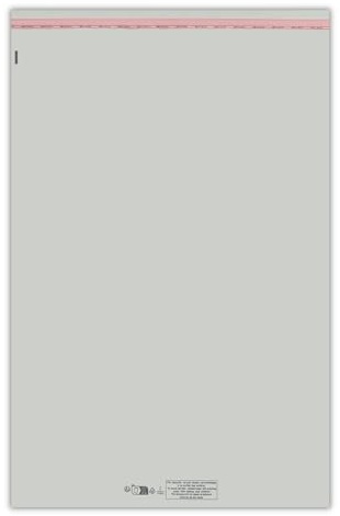 200 Grand Sachet emballage plastique transparent à fermeture adhésive repositionnable haute brillance 500 x 700 mm + rabat 40 mm pochette emballage sachet conditionnement avec texte légal sécurité