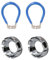 ZEACCT 2 Llaves de Radios de Bicicleta, Llave para Radios de Bicicleta 6 en 1, Herramienta de Reparación de Radios de Biciclet, Llave de Ajuste de Radios de Rueda, para Ajustar Tensión Rueda Ciclismo