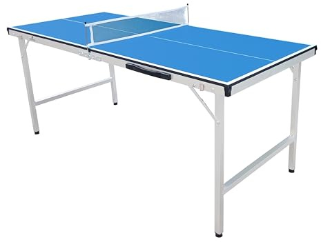 COUGAR Mini 1500 Mesa de Ping Pong Portatil Azul | Mesa de Pink Ponk Robusto Marco de Aluminio | Tenis Mesa Plegable, facil Almacenamiento, 2 Anos de Garantia..