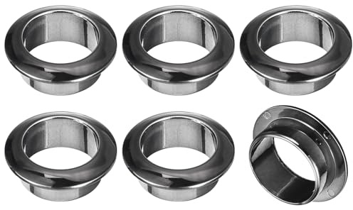 QUARKZMAN 6 kabelgenomföring kabelskydd, 1 tum (25 mm), ABS-plast, kabelkanal för skrivbord, kabelorganiserare för kontor, svart