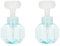 HEYDGBBZ Dispenser Empty Bottles Dispenser 2pcs Foam Dispenser Empty Bottles Reusable Facial Cleanser Bubbler Bottles Cosmetics Makeup Bottle Travel Container Blue
