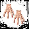 Ayizhiniu 2pcs Addams Eiskaltes Händchen, Mittwoch Eiskaltes Händchen Requisiten Horror Deko, Realistic Händchen aus Latex Scarred, Geeignet Halloween Cosplay Requisiten