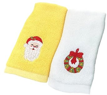 WATIIFUFU Weihnachtshandtuch Weihnachtliches Baumwoll-gesichtshandtuch Mit Cartoon- Saugfähig Flauschig Und Sanft Zur Haut