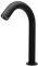 Fennnds Grifo de lavabo con sensor infrarrojo, grifo de batería, negro de acero inoxidable, grifo automático