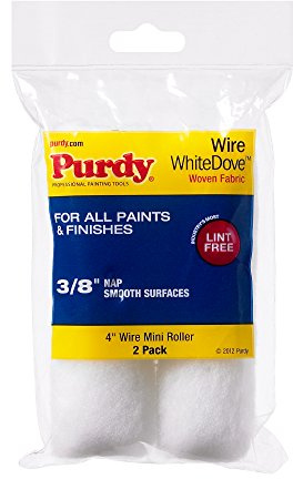 Purdy 140606042 Wire Mini White Dove Roller Replacements, 2-Pack, 4 inch x 3/8 inch Nap