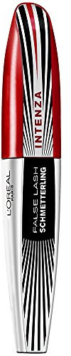 L'Oréal Paris False Lash Schmetterling Intenza Mascara, schwarz - Wimperntusche für maximal, intensiv entfaltete und matt schwarze Wimpern - 1er Pack (1 x 7 ml)
