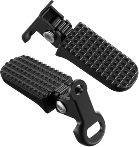1 Pair of Bike Pegs, Aluminium Alloy Non-slip Ebike Foot Rear Pedals, Quick Release Footrests Durable Bicycle Peg for Folding Bike and Mountain Bikes