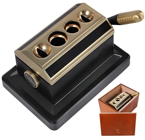 Cortapuros De Guillotina De Mesa | Precisión En V Y Corte Recto | Hoja Afilada De Acero Inoxidable | Exquisito Embalaje En Caja De Madera | For Regalar A Padre Y Amigos