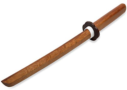 Playwell - Arma Shoto para prácticas de artes marciales, madera de roble