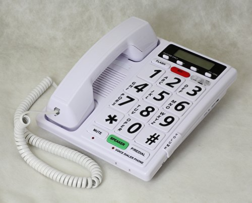 Voice Dialer Phone - 40dB - Visual Ringer - Talking Caller ID