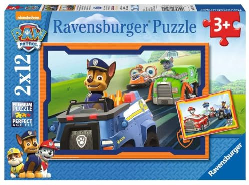 Ravensburger - Puzzle Enfant - Lot de 2 Puzzles 12 pièces - Ryder et la Pat‘Patrouille - Fille ou garçon dès 3 Ans - Puzzle de qualité supérieure - Carton épais et résistant - 07591