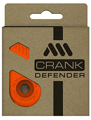 Crank Defender - Boot Protectors for MTB and Gravel Cranksets - Orange