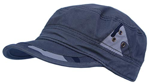 Cool4 Kamouflage armémössa mörkliv kadettkeps militärkeps armékeps toppig mössa SAC16, Mörk oliv, Einheitsgröße (M-XL) (57-60)