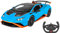 JAMARA Lamborghini Huracán STO 1:14 2,4GHz - offiziell lizenziert, ca 1 Std Fahrzeit, ca. 11 Km/h, perfekt nachgebildete Details, detaillierter Innenraum, LED Licht, 402100, Blau