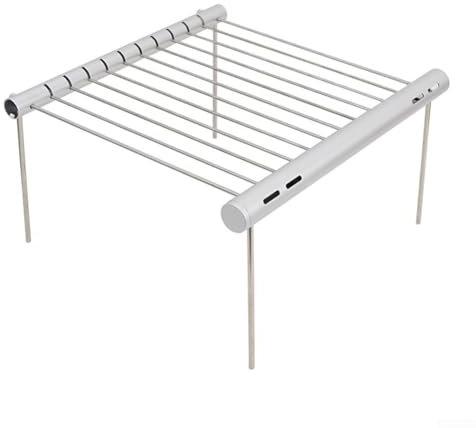 Hasaller Parrillas de barbacoa portátil plegable barbacoa de carbón barbacoa al aire libre de acero inoxidable ahumador barbacoa para picnic jardín terraza camping viajes