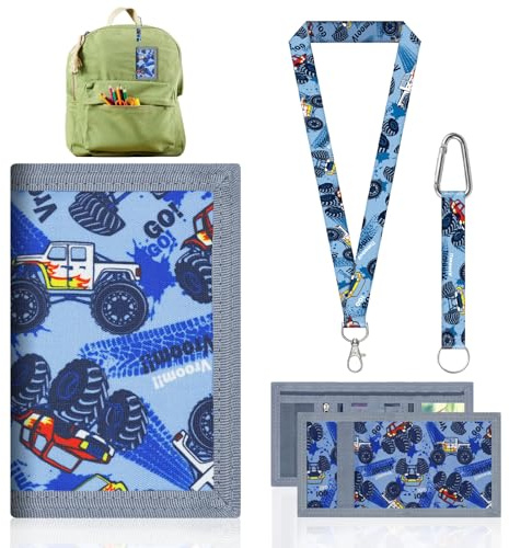LUHOCIY 3 Pezzi Portafoglio Bambino, Portafoglio per Bambini, Among us Portafoglio Piccolo Portafoglio per il Trasporto Quotidiano dei Bambini, Materiale Impermeabile e Resistente All'usura (C)