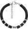 Diesel Herren D Logo Silberfarbenes Edelstahl Armband, DX1574931
