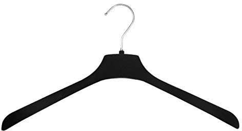 Samt Kleiderbügel für Blusen & Oberteile, 42 cm, schwarz, 15 Stück