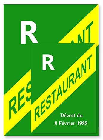 Affichage Licence Restaurant A4 - Plastique rigide PVC - Kit de fixation inclus - Protection Anti-UV - Fabriqué en France
