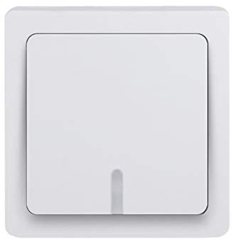 Interrupteur va et Vient - Prises electriques Standard - Prise Extra Plate - Prise Murale - Interrupteur va et Vient sans Fil - Prise Murale - Gamme Blok - Va Et Vient Lumineux Saillie Blanc