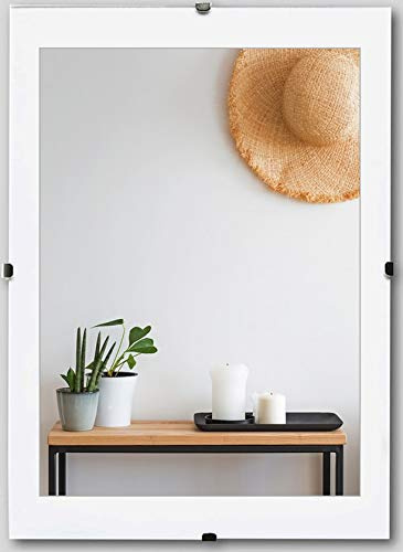 myposterframe Rahmenloser Bildträger 101 x 153 cm Bildhalter Pluto 153 x 101 cm Großformat Hier: Kunstglas klar 2mm